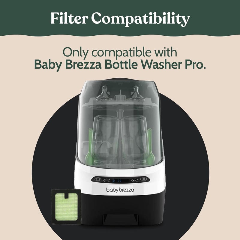 Roobi Hepa Filters Compatible with Baby Brezza. Specially Formulated for Washer Pro. 4 Carbon Neutral Replacement Pack. - Image 2